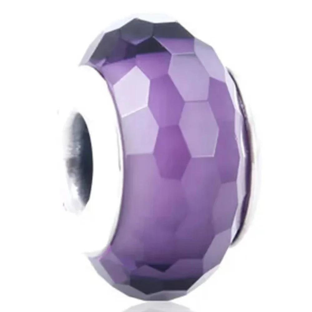 Copper Murano Glass Charms Fit Original Bracelets Round Murano Glass Charms Beads Diy Women Jewelry Gifts For Women