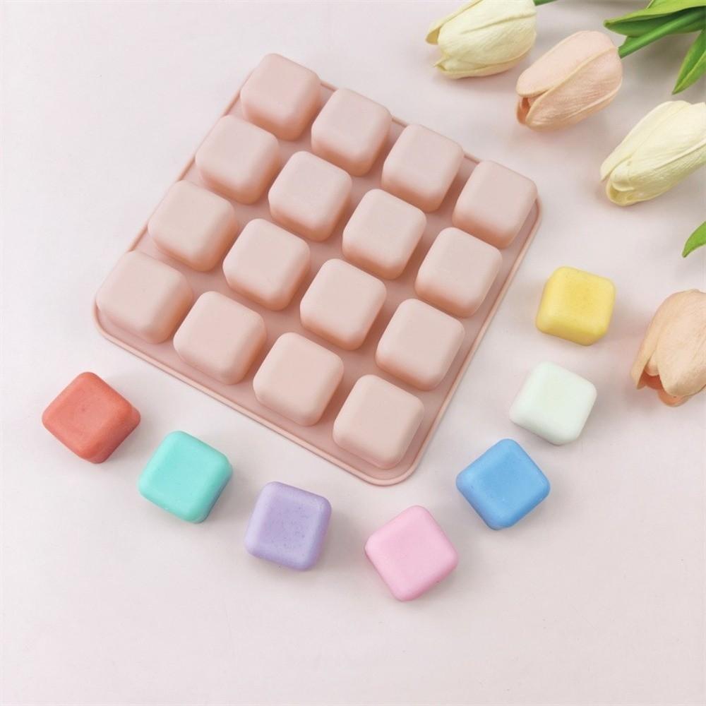 16 Cavity Chocolate Truffles Mold Square Shape Gummy Making Mold New Baking Moulds  Snacks DIY