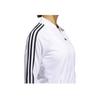 Adidas Slim Fit Retro Sportliche Zip-Up Jacke Damenjacke Weiß FL4876