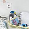 Tourist Hat Penguin Keychain Cute Cartoon Animal Stuffed Toy Soft Keychain  Keyrings Decoration