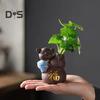 1 Branch Artificial Plant Realistic Flexible Colorfast Micro Landscape Fake Green Plant Household Supplies