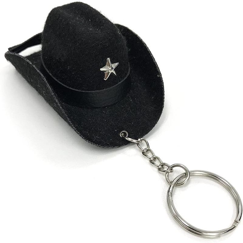 

Mini Cowboy Hats Are Suitable for Car Mirrors Micro Hat Accessories Decorative Items, Car Hangers, Car Parts Bags, and Keychains