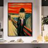 Abstraktný Edvard Munch Výkrik Slávne plátnové maľby Klasický plagát a tlač Výkrik Nástenné umenie Obrázky Domáca dekorácia Cuadros