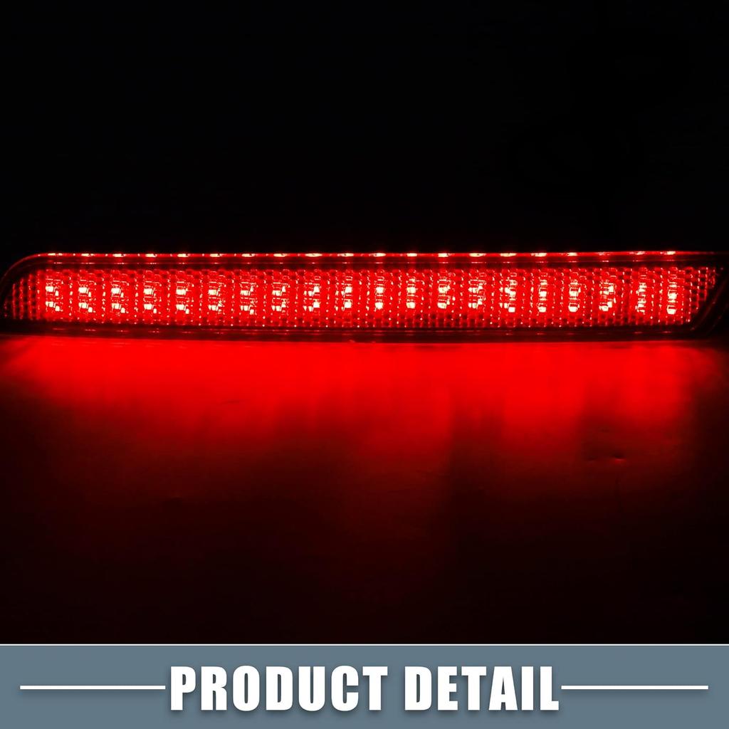 Rear Bumper Reflector Fog Brake Tail Light 20998413 20998412 Red LED for Chevrolet Malibu 2012-2015 Red Smoked Lens (Set of 2)