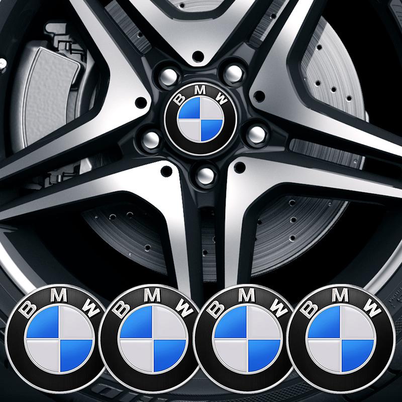 For BMW M X1 X3 4pcs 56/65mm Car Wheel Center Hub Cap Stickers For BMW M E46 E90 E60 F30 F10 E39 E36 F20 G30 G20 E87 E92 E91 E30
