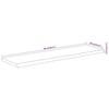 VidaXL Wall Shelf, Floating Shelf, Wall Decoration for Office Living Room, Rectangular Solid Acacia Edge 370287