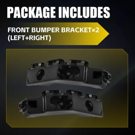 Front Left Right Bumper Support Retainer Bracket Black Fit 2011-13 Dodge Durango