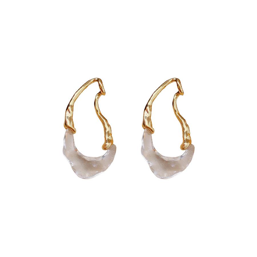 Female Fashion Versatile and Simple Water Droplet Earrings
