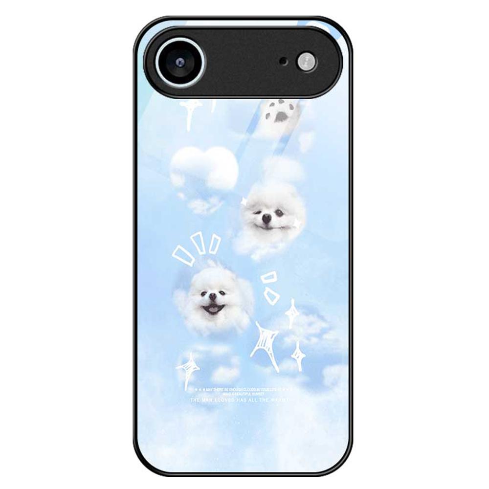 For iPhone 17 Air Case PC TPU Tempered Glass Pattern Printing Phone Back Cover