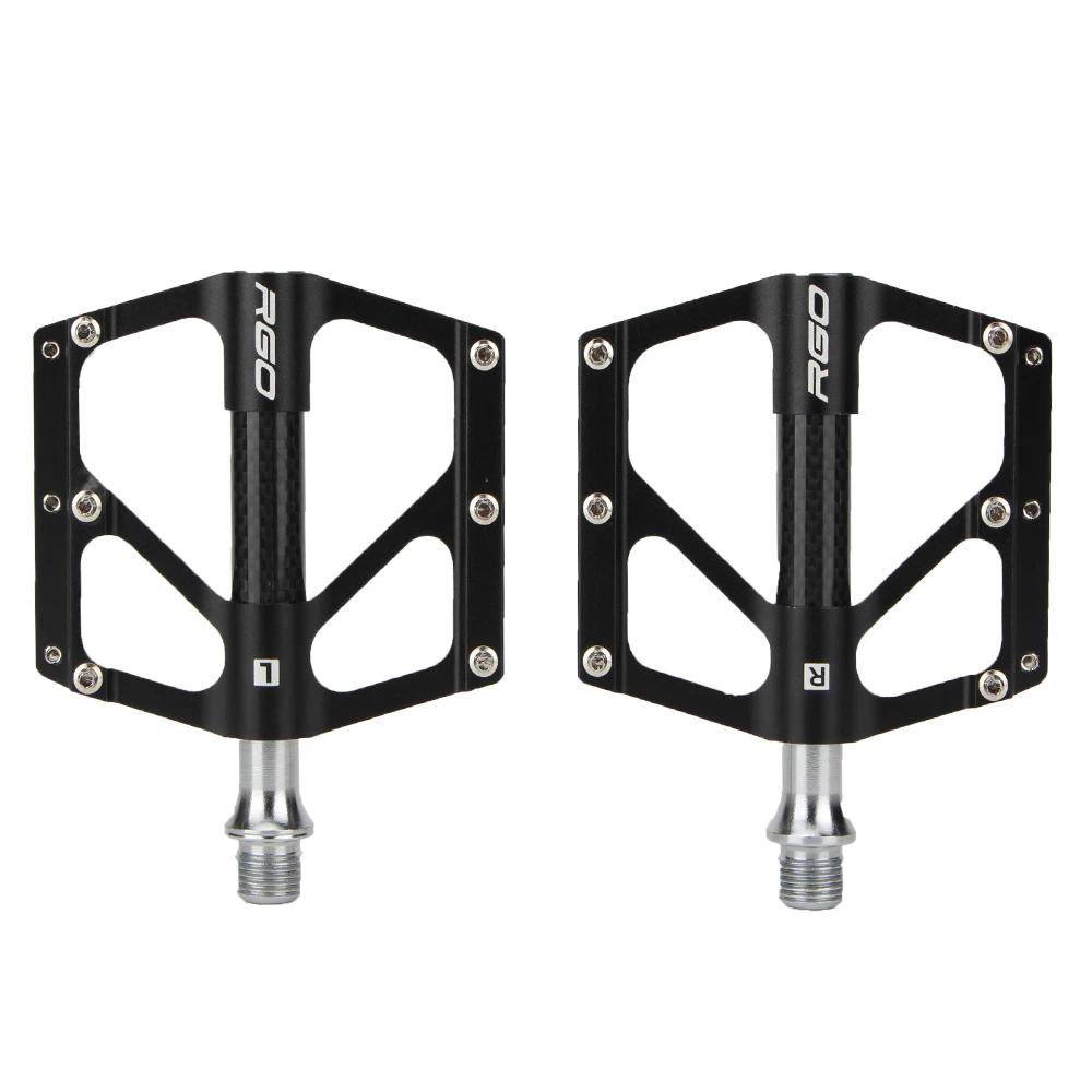 RGO Carbon Fiber Pedal Road Bicycle Pedal 3 Bearing Aluminum Alloy Anti-skid Mountain Bicycle Pedal Bicycle Accessories