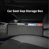 Car Seats Gap Storage Bag Turn Fur Leather Auto Console Side Car Seat Crevice Storage Box Slit Gap Filler Interior Accessories