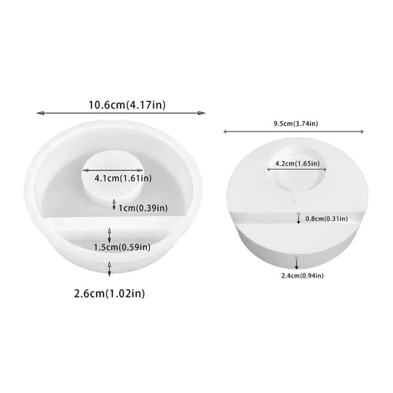 Heart Candlestick Molds Love Heart Candle Holder Molds with Base for DIY Craft Tealight Candle Holder Room Decorations