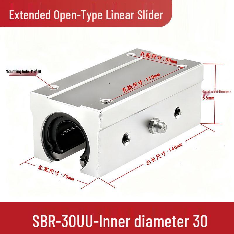 Linear SBR Aluminum Guide Rail: Slider, Cylindrical Rail, Optical Shaft, Woodworking Slide Table, Chrome Plated Rod.