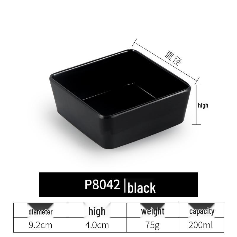Imitation Porcelain Melamine Dipping and Snack Dish for Restaurants