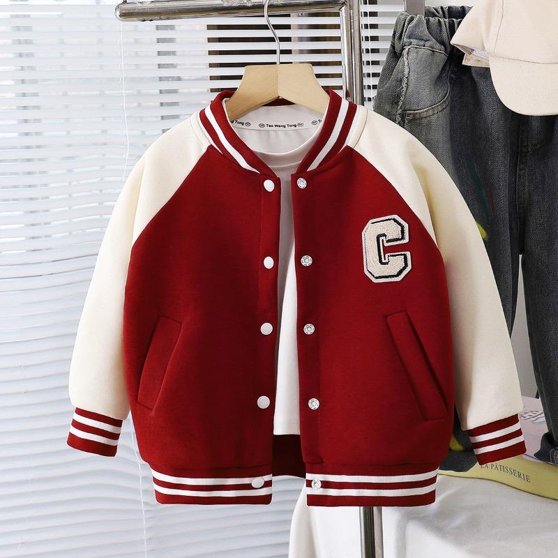 Children's New Baseball Jacket Boys Girls Coat Versatile Spring Autumn Casual Letter Outer Wear Stylish Kids Children's Clothing