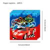 Boy Car Birthday Decoration Set Party Supplies Wheels Birthday Party Theme Cup Plate Napkin Tableware Banner Ballon Deco For Kid