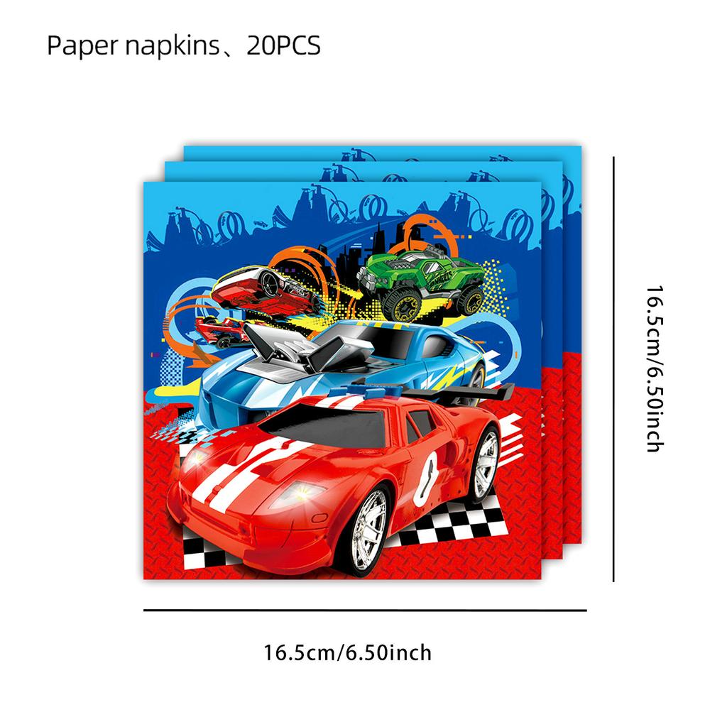Boy Car Birthday Decoration Set Party Supplies Wheels Birthday Party Theme Cup Plate Napkin Tableware Banner Ballon Deco For Kid