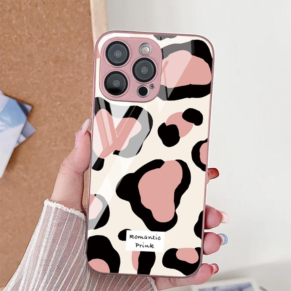 Leopardenmuster Handyhülle Für Samsung A56 5g A17 A55 A16 Hülle S24 S23 S25 Ultra A26 A54 A36 A53 A25 A15 A24 Gehärtetes Glas Cover