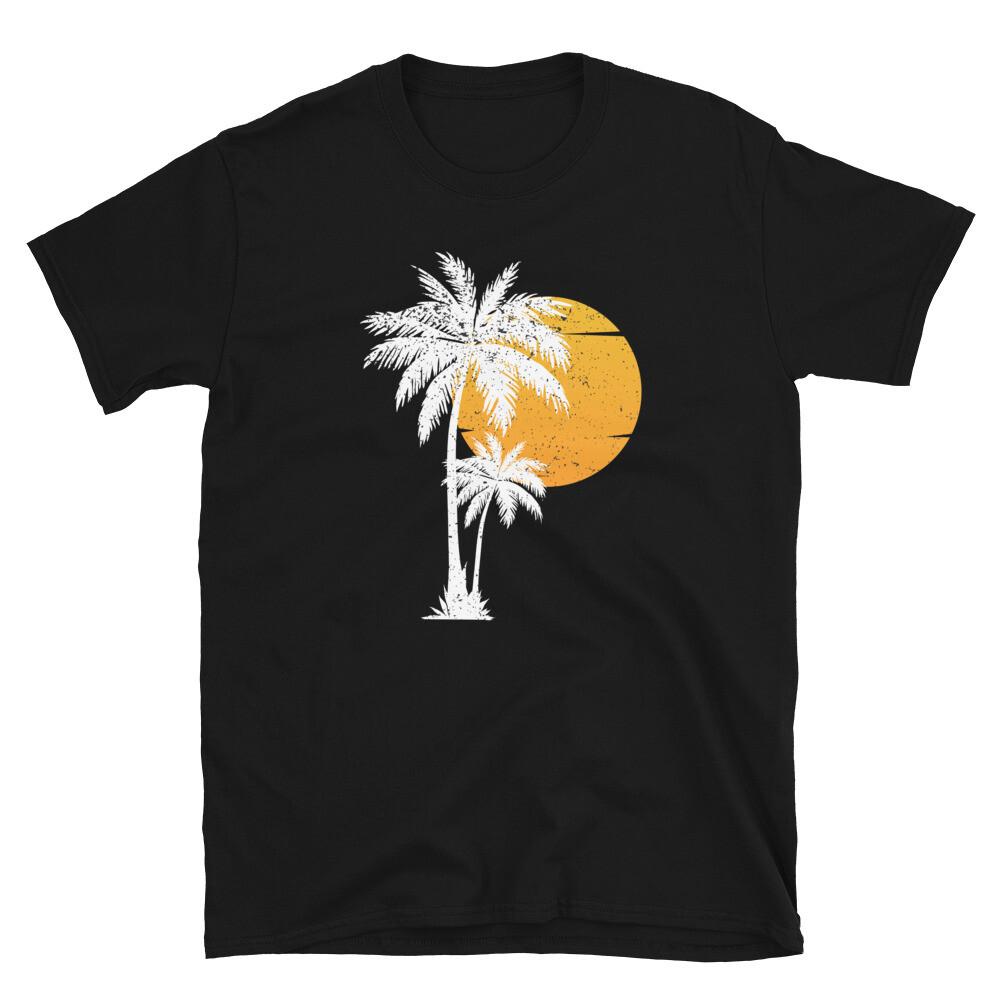 Vacations Funny Palm Tree Sunset Summer Holidays Beach Unisex T-Shirt