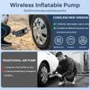 Tire Inflator Portable Air Compressor, 150PSI Car Tire Pump with Tire Pressure Gauge, One-Button Intelligent Cordless Tire Pump Suitable for Cars