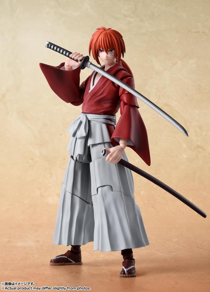 Rurouni Kenshin Swordsman Romantic Himura Kenshin 135mm painted movable figure S.H.Figuarts -Meiji Story- approx. PVC&ABS