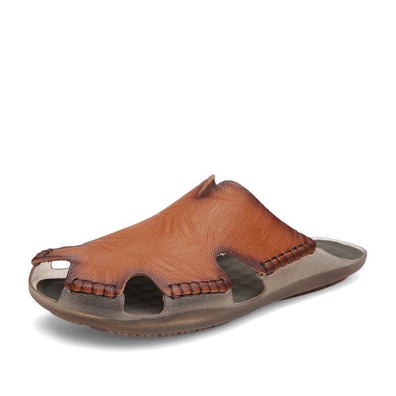 38-48 Summer Men's Large Handcrafted Baotou Slippers Outdoor Sandals Fashion Casual Slippers