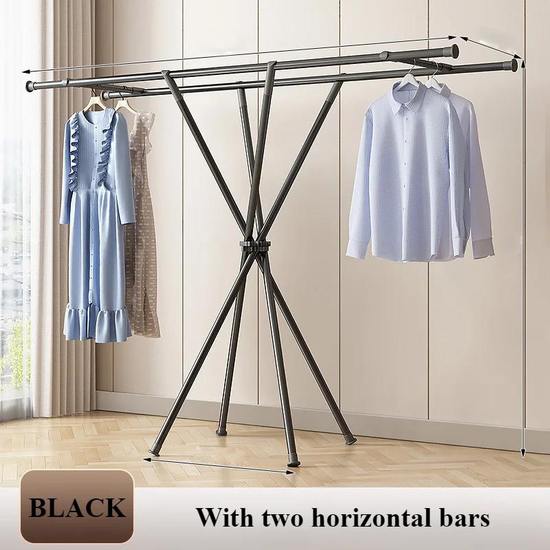 Foldable Drying Rack X-Shaped Clothes Hanger Indoor Save Space Balcony Elevated Design Modern Simplicity Simple Clothes Rack