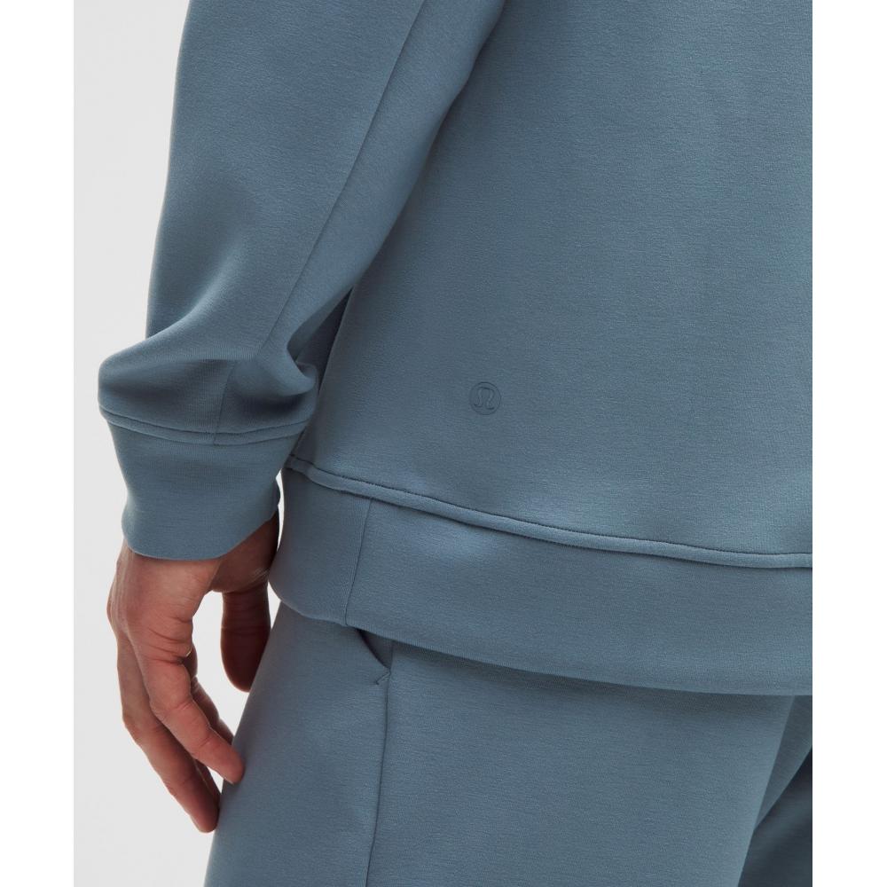 Lululemon Smooth Spacer Classic Fit Crew Steel Blue