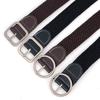 Weave Casual Elastic Waistband With No Drilling Design For Office Fashion
