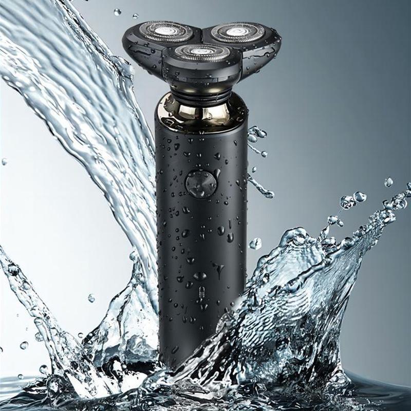 Men's Electric Shaver USB Charging Dual Ring Blade Portable Charging