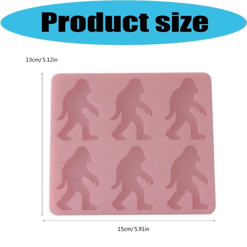 Ice Cubes Mold 6 Cavity Creative Big Feet Shape Ice Tray For Whiskey And Beverages Party Drinks Easy Release Reusable