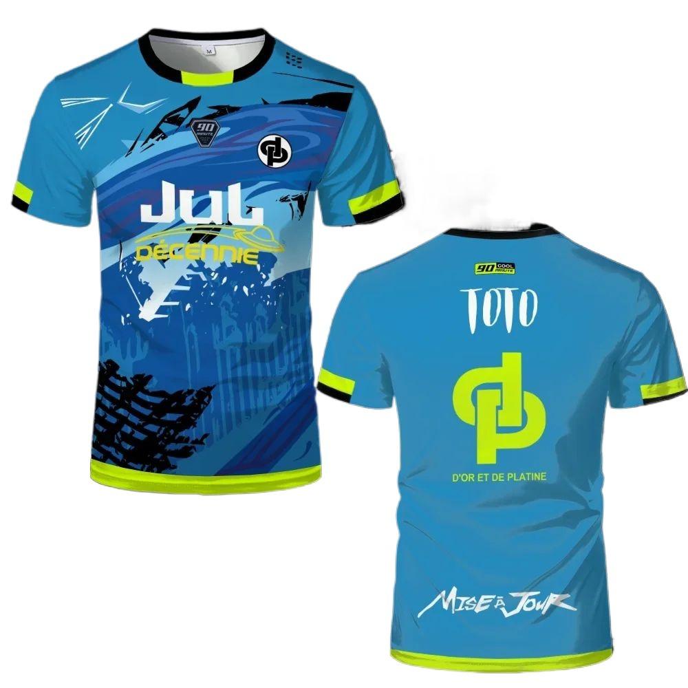 2025 New Football Shirt Men s Summer T-shirt Outdoor Sports Shirt Oversized Fitness Training T-shirt S