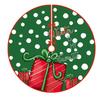 Snowflake Print Christmas Tree Skirt Santa Claus Printed Christmas Decoration  Home Holiday