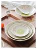Cherry Blossom Ceramic Bowl & Plate Set: Includes Rice Bowl, Soup Bowl, Large Plate, Dish Plate, and Large Noodle Bowl - Japanese Imported.