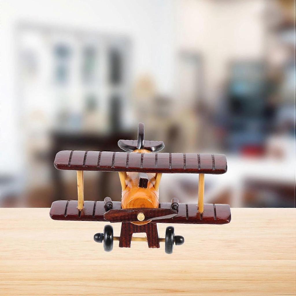 Wooden Airplane Model Airplane Decor Vintage Airplane Decor Wooden Ornaments Airplane Prop Wooden Plane Airplane