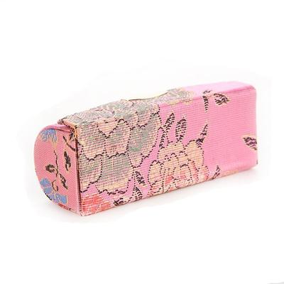 Flower Cosmetic Bags Retro Random Color Storage Box Silk Satin Design Lipstick Box Packaging Box Lipstick Case Lipstick Holder