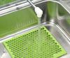 OIZUMI Synthetic Sink X Reduces Water Silicon Honey 39945 Mat, Green, 30.7 27.3 Cm, Splashes, Mat,