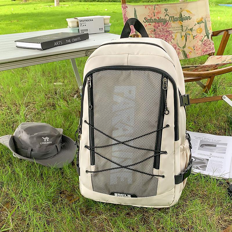 Sports Backpack Men's Outdoor Travel Bag Women's Simple Large-capacity Student Schoolbag Fashionable Versatile Couple Backpack