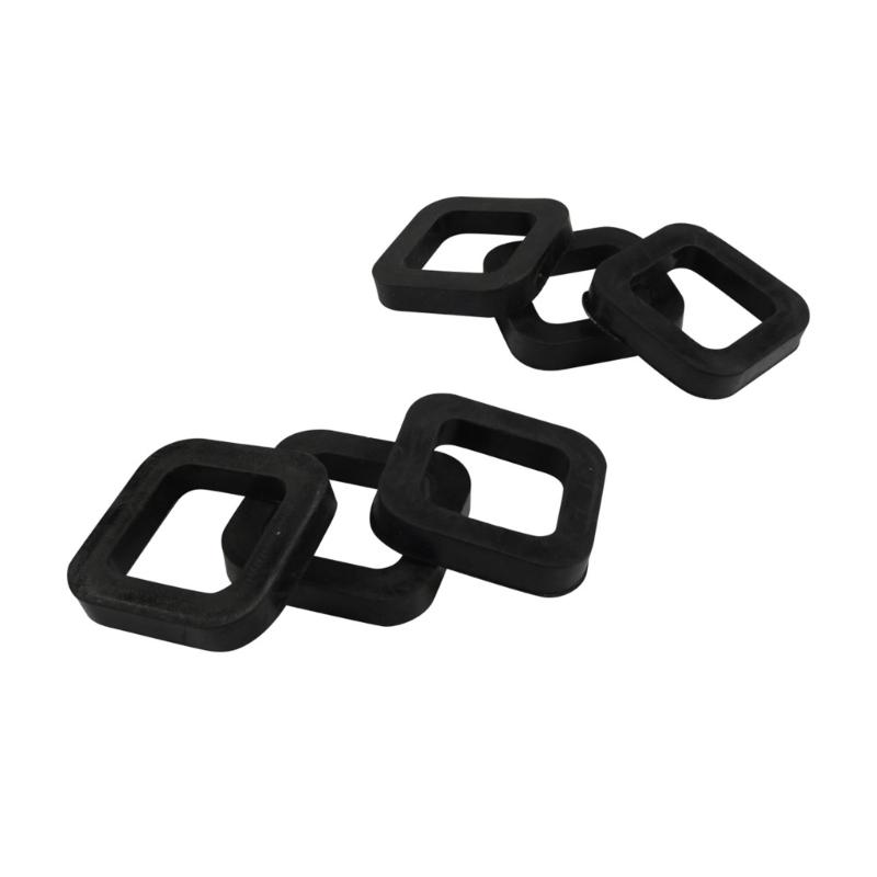 3Pcs/6Pcs Rubber Cushion Hitch Receiver Pad Reduce Rattle Eliminate Noise for 2In Mounts Provide Cushion