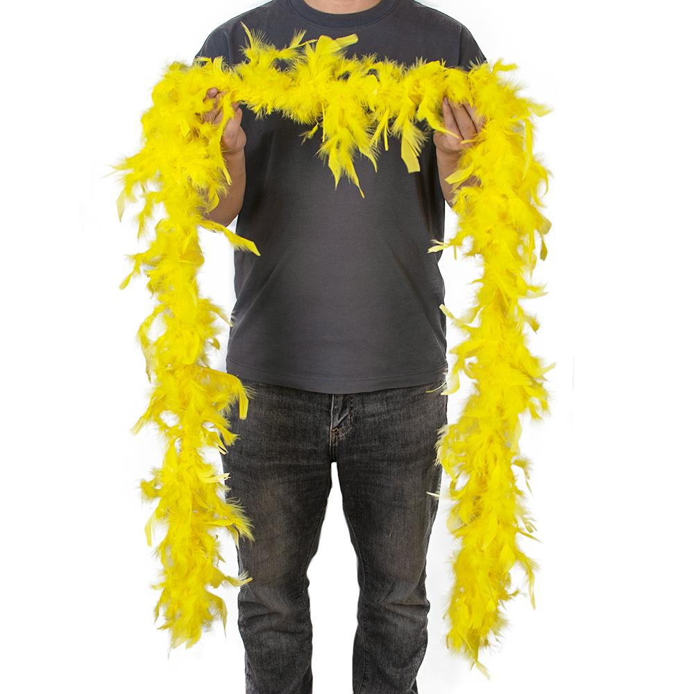 2 Yards Fluffy White Turkey Feather Boa Natural Marabou Feathers Scarf For Wedding Christmas Decoration Plumes Shawl  38-40G