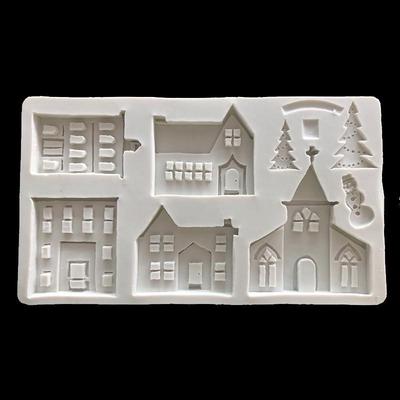 Christmas Tree & Snowflake Silicone Fondant Mold for Cake & Chocolate Decoration