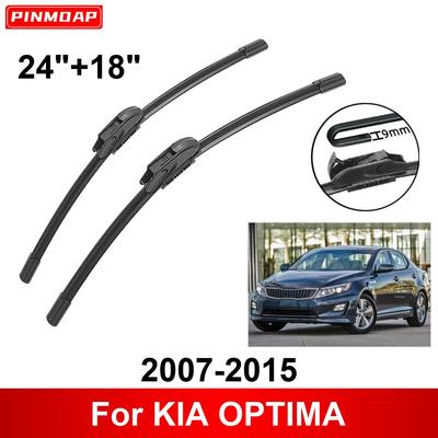 Car Wiper for KIA OPTIMA 2007-2015 24" + 18" Front Rear Wiper Blades Brushes Cutter Accessories 2007 2008 2009 2010 2011 2012 2013 2014 2015
