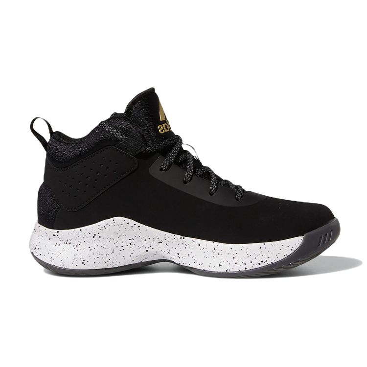 Adidas Cross Em Up 5 Wide J Black Gold Metallic Kids Sneakers Core-Black Cloud-White GX4790