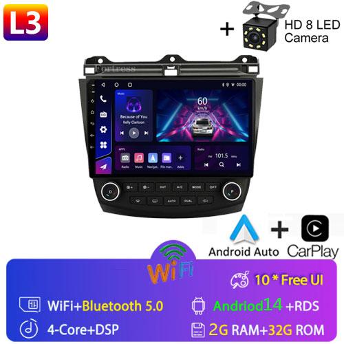 Android 14 Car Radio for Honda Accord 7 2003-2008 GPS Navigation Multimedia Video Player Carplay Android Auto Car Stereo 2 Din