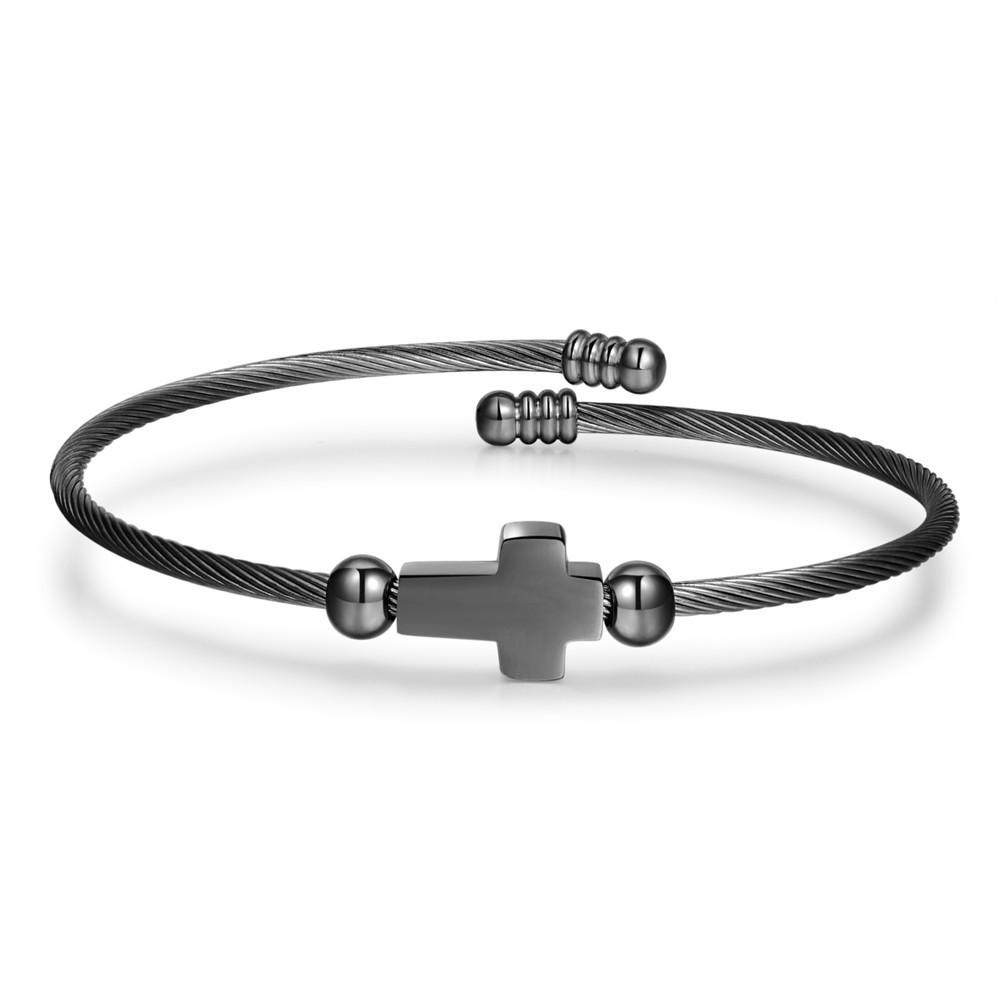 Unique Retro Style Stainless Steel Wrapped Geometric Bracelet Fashion Unisex Accessory Gift