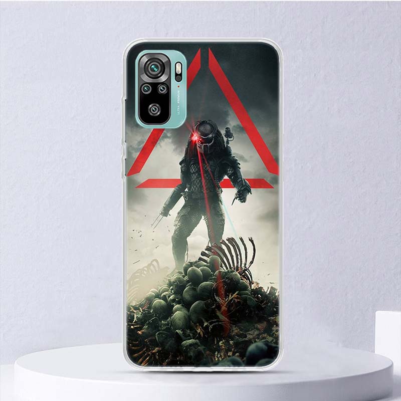 Alien Vs Predator Painted Soft Case For Xiaomi Redmi Note 14 13 12S 11S 10S 12 Pro Plus Phone Cover 11 10 11E 11T Note14 Shell C