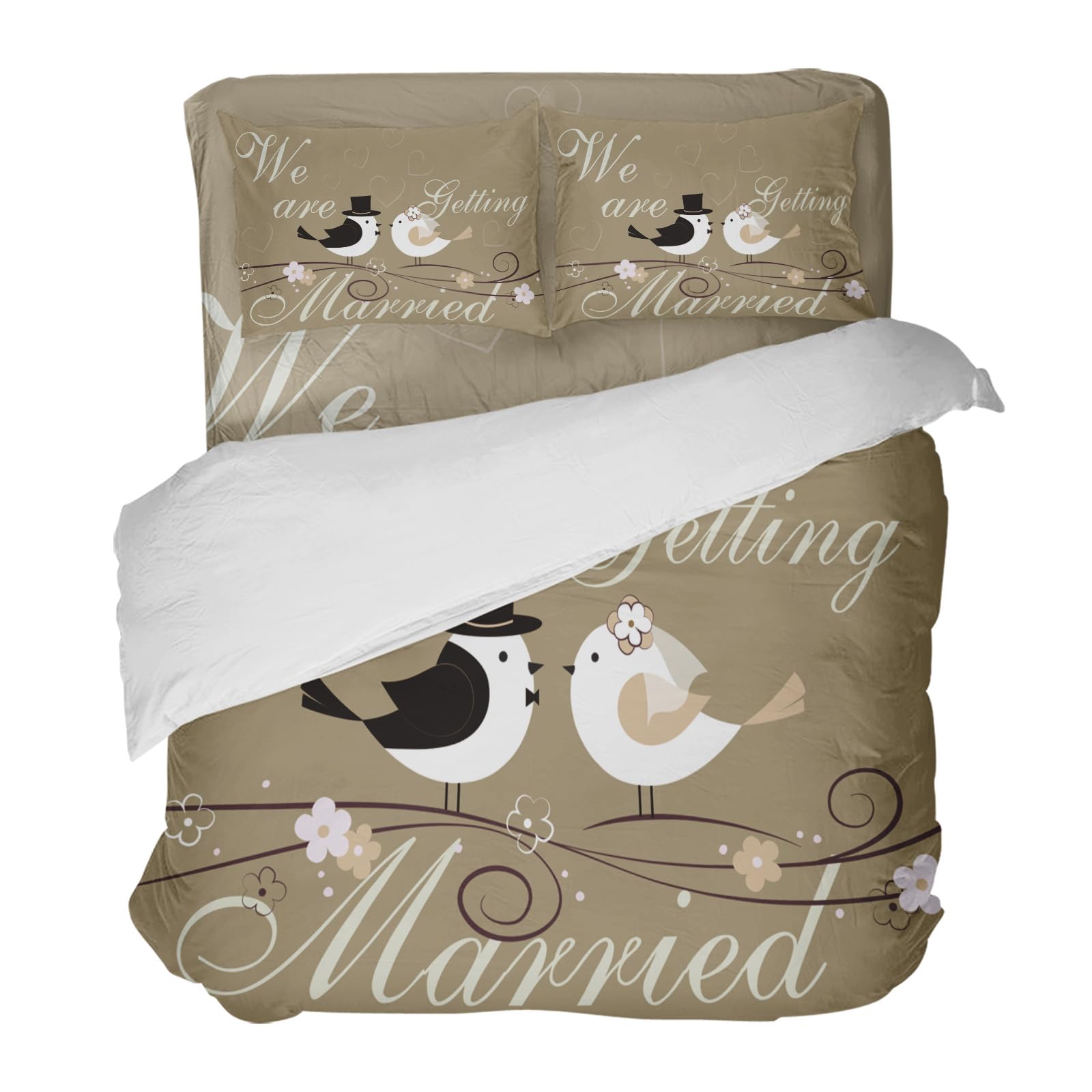 

Comforter Lovebirds Print S For Teens Adults Queen Lightweight Animals Texture Bedding Set Bedroom Decor No Quilt Comforter (quilt)-EU Single(135*200cm)3pcs