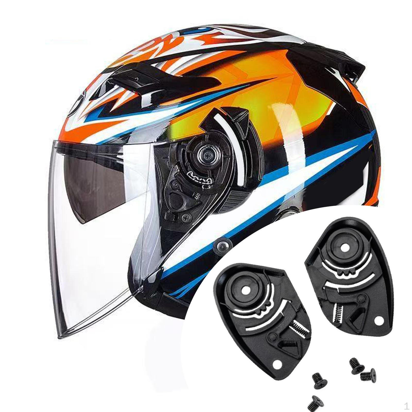 

2 шт. Основания для шлема с открытым лицом, визоры, базовая пластина, практичный аксессуар, прочная линза