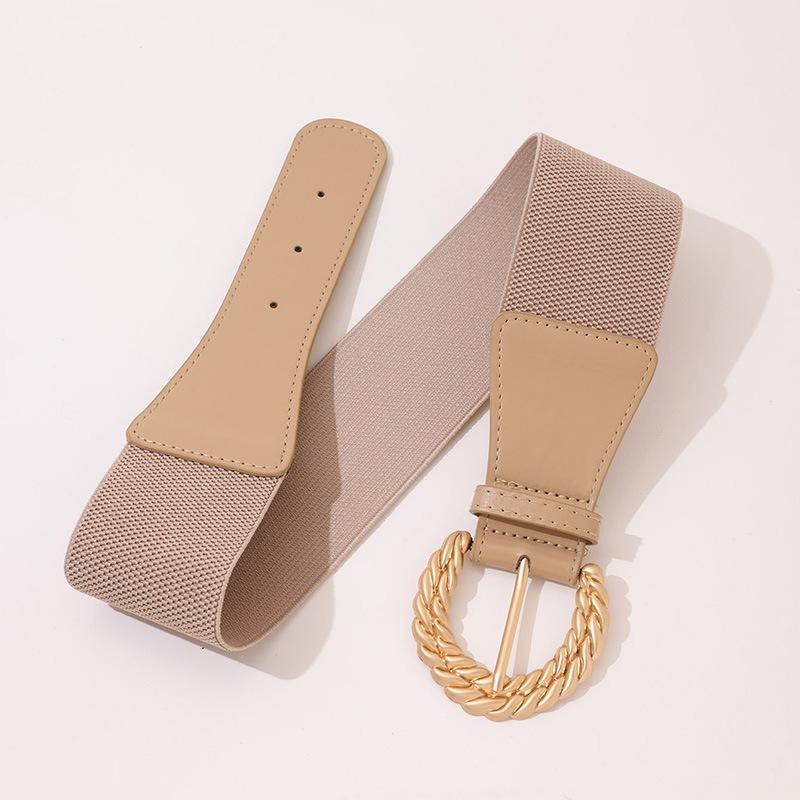Simple and Versatile Waist Seal Fashion Elastic Elastic Large Size Waist Belt E-commerce Women's Waist Seal