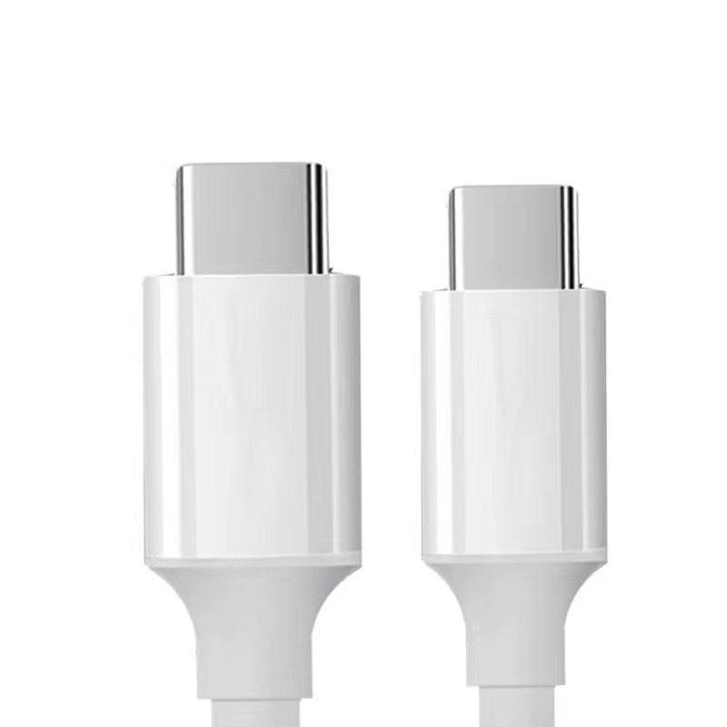 

100W Dual-Port 6A Super Fast Charging Cable for Huawei, Apple, and Laptops 1m C-C 100W with Emarker, no packaging білий